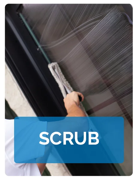 Employee Scrubbing Window Employee Scrubbing Window