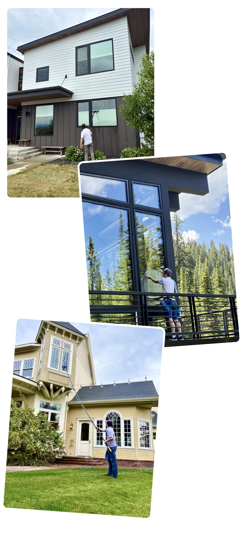 Gallatin Gleam Employee Cleaning Windows Gallatin Gleam Employee Cleaning Windows